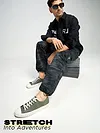 Dark Grey Camo Cargo Pants for Men